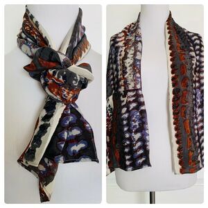 Designer One of a Kind Stole Scarf Wrap Accessory MADE FROM A DESIGNER TOP